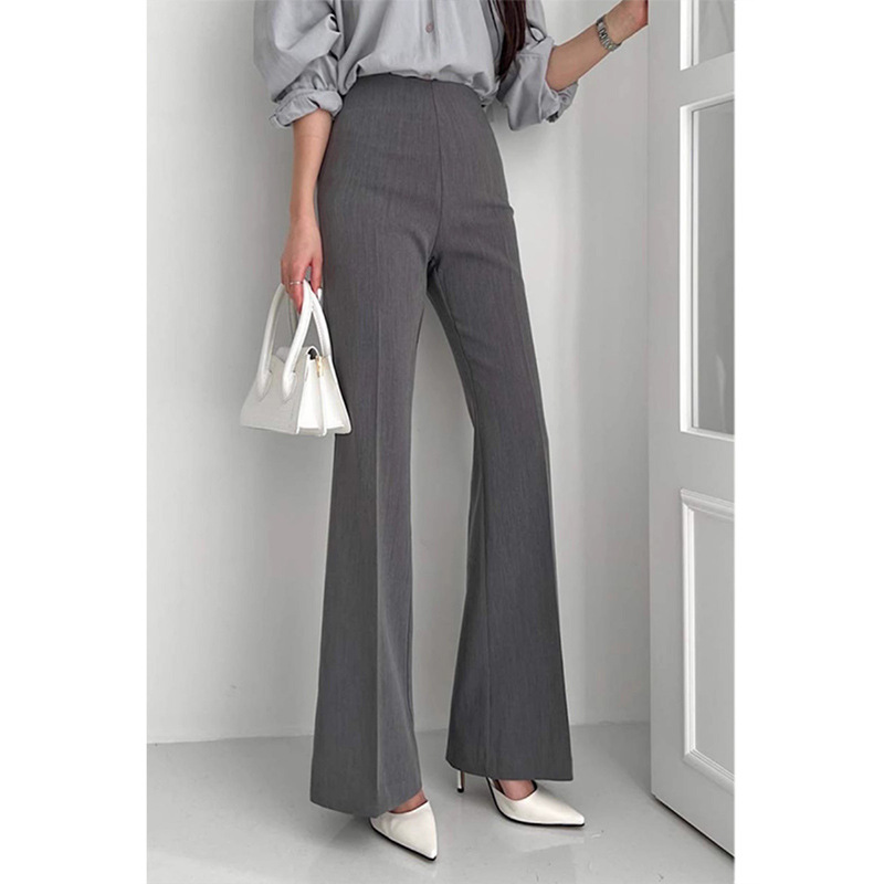 Micro-Flared Straight-Leg Suit Pants for Women, Autumn and Winter 2025 New Style, High-Waisted Suit Pants for Small People, Slimming Look Flared Pants for Work Clothing