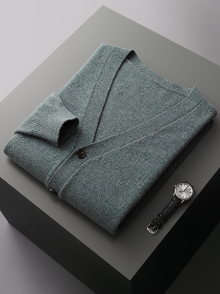 Autumn woolen cardigan