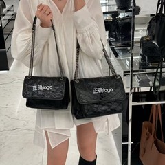 高品質Y家楊林NIKIさん爆裂油蝋皮ファッション通勤大容量シングルショルダーバッグ