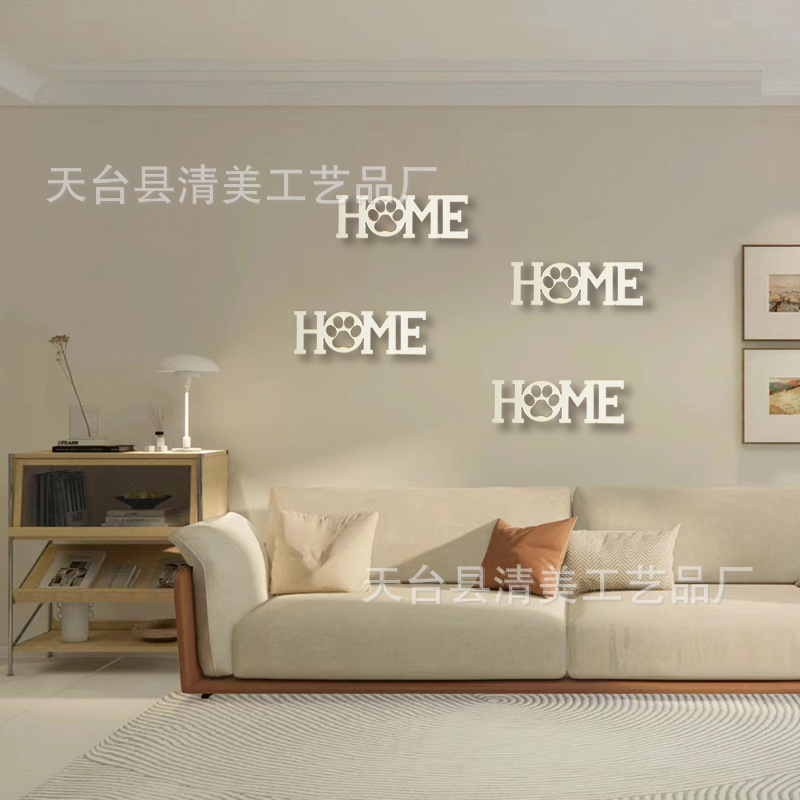 HOME letras virutas de madera decoración de casa nueva decoración decoración de madera de fiesta del hogar