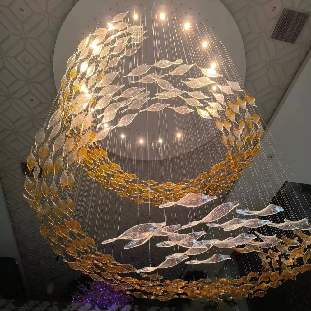 艺术工程灯非标酒店工程会所大堂吊灯创意矩阵灯售楼处沙盘灯跨境