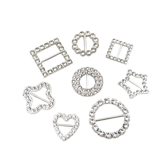 Advanced rhinbit buckle geometric round pole buckle clothing strap buckle webbing decorative buckle DIY jewelry alloy accessories