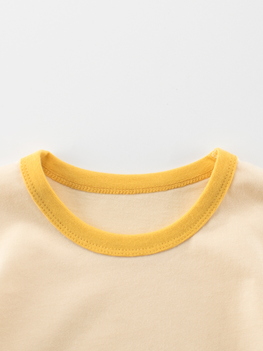 2025 verano nuevo estilo ropa para niños europeos y americanos camiseta de manga corta para niños dibujos animados de dinosaurios para niños ropa para bebés fuente de Douyin