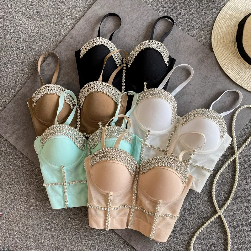 Высококачественный тяжелый жилет из бисера с бриллиантами