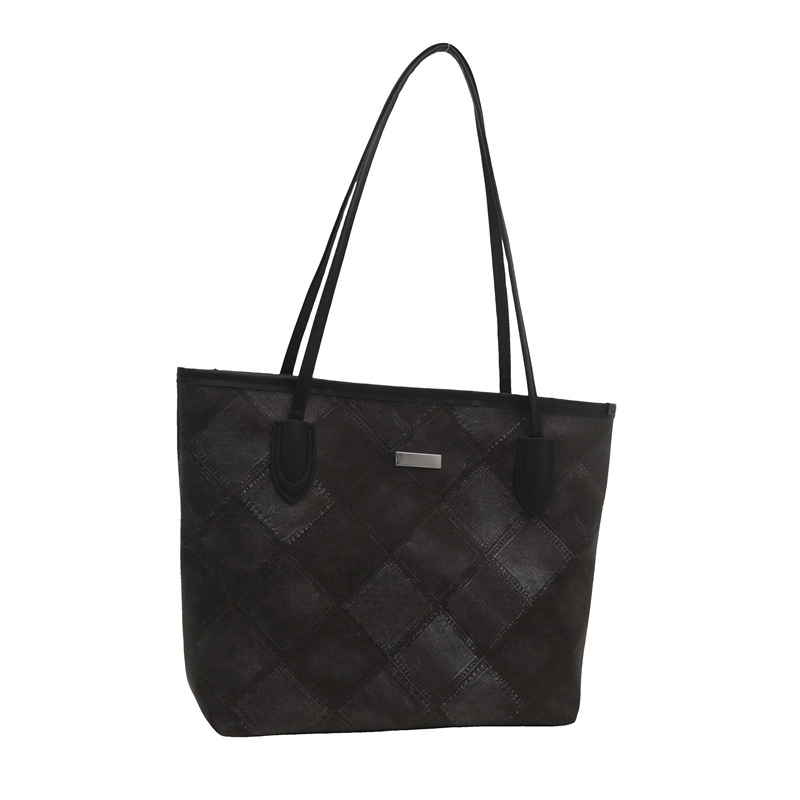 Otoño nuevo bolso de gran capacidad para mujeres 2024 moda moda simple mochila de hombro textura de diamante bolso de viaje