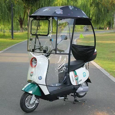 Electric Vehicle Canopy, Transparent Rain Cover, New Model Electric Scooter Folding Canopy, Motorcycle Sunshade Umbrella, Retractable Canopy (Elektromobil üçün ön şüşə çətiri (günlük)) - fixed-hood-g60-model-only-black-2026-new-style-black