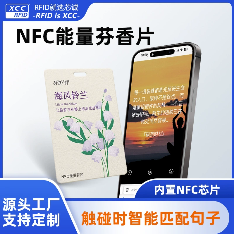 Ароматические карточки NFC с поздравлениями для авто и дома