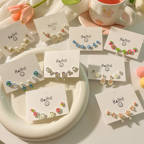 S925 Pure Silver Earrings for Women - Summer Pink  New Arrival Stud Earrings for Students - Simple, Cute, and Sweet Style Earrings for Wholesale