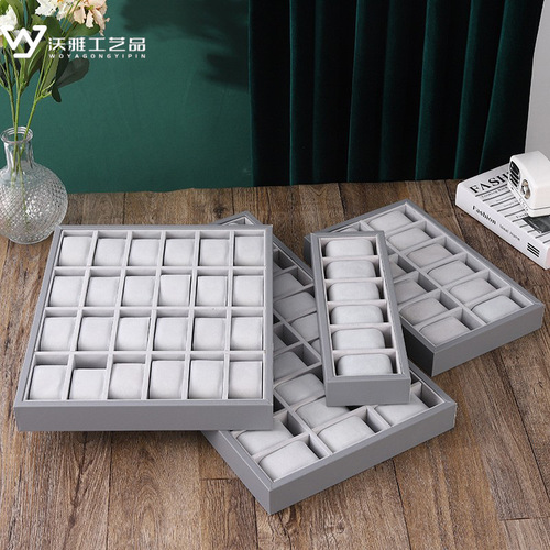New grey watch counter display tray watch display stand live stall shooting watch display props
