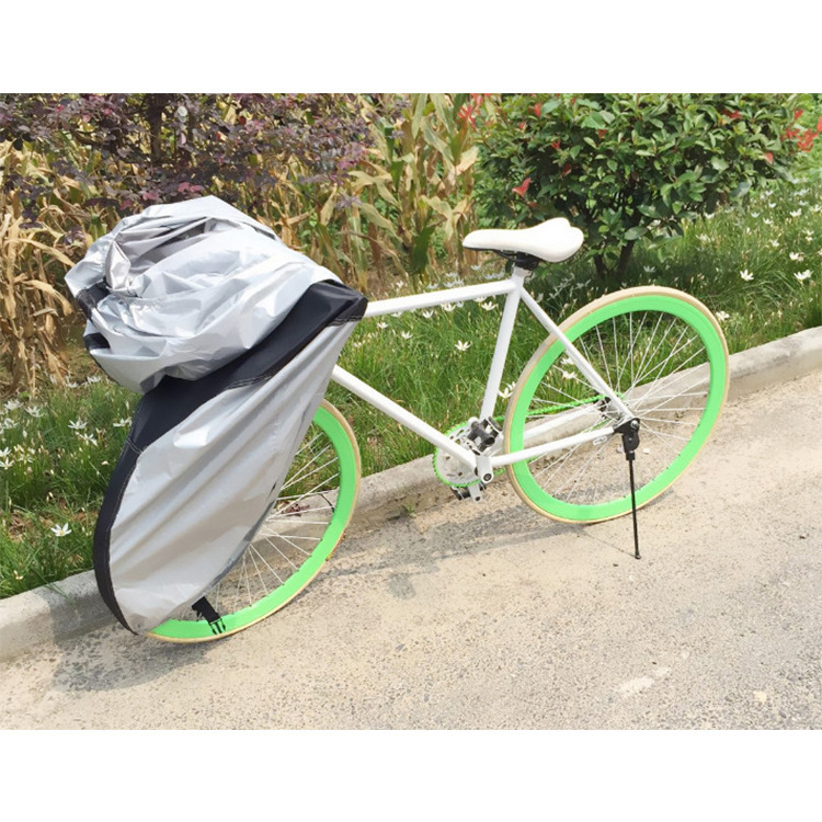 420D Oxford Silver-Coated Fabric Bicycle Cover 3000mm Mountain Bike Cover Electric Bike Full Vehicle Waterproof Cover