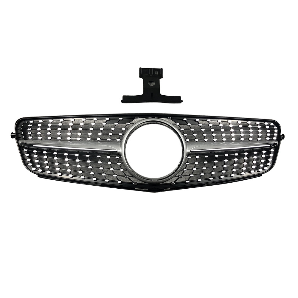 Suitable for 07-14 Mercedes-Benz C-Class W204 C63 Front Bumper Modification with Diamond Grille
