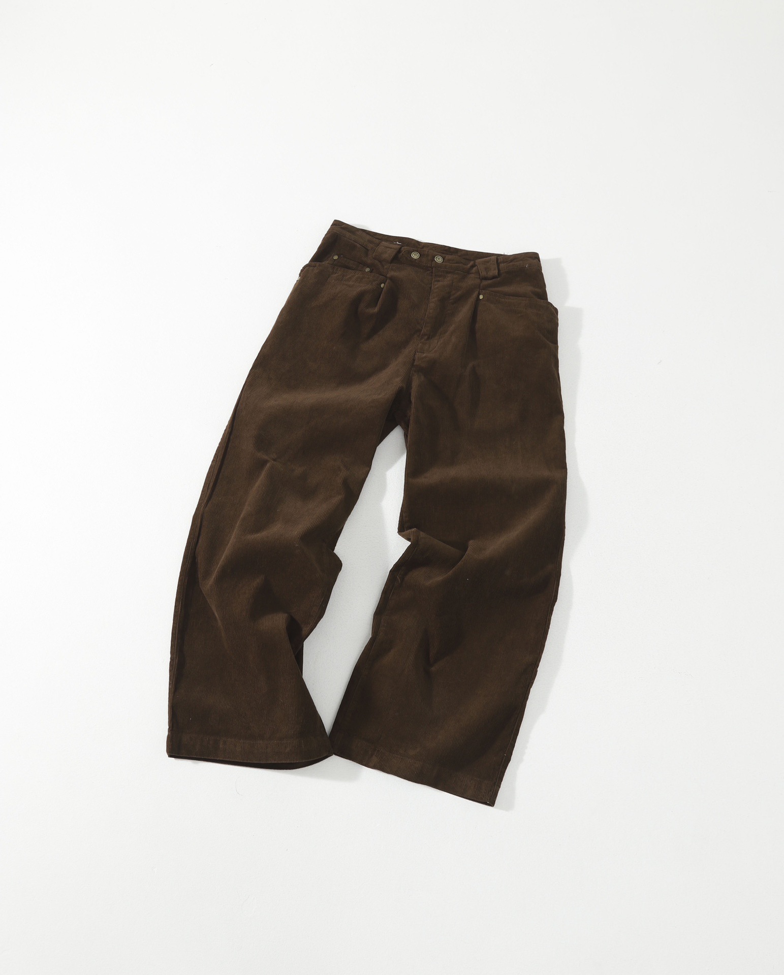 High-quality Epi Old Money Style Corduroy Casual Pants, Washed, Loose Fit, Unisex_voghion.com