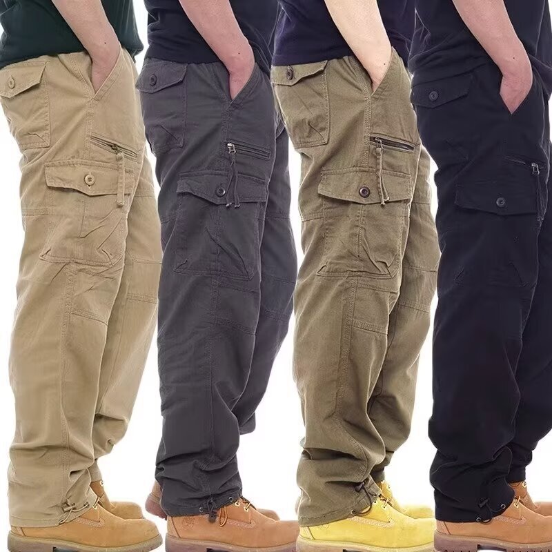 2025 New Loose Casual Pants for Men Korean Style Trendy Versatile Pants Summer Thin Drape Wide-Leg Floor-Length Trousers