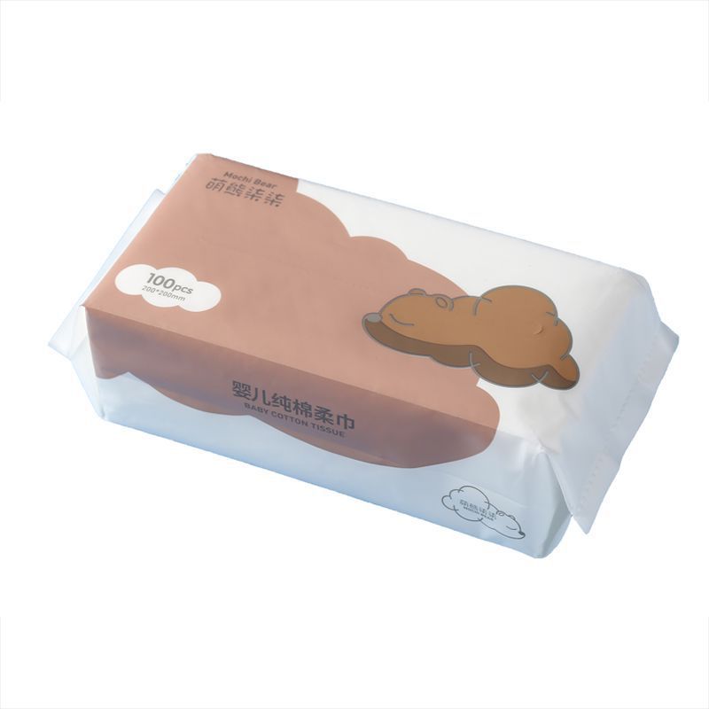 Salón de belleza Toalla de cara Toalla de limpieza húmeda y seca Toalla de limpieza suave para la piel Toalla de algodón desechable fibra vegetal suave