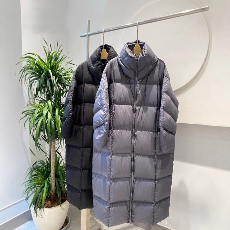 White Duck down Jacket for Women, Mid-Length, 2025 New Thickened Warm Extreme Cold Hooded Puffer Coat, Factory Large Quilt White Duck down Jacket for Women, Mid-Length, 2025 New Thickened Warm Extreme Cold Hooded Puffer Coat, Factory Large Quilt