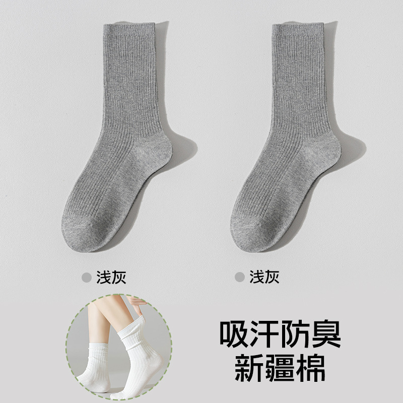 gris pila de calcetines damas verano transpirable delgado calcetines sin hueso, calcetines de ballet de algodón al por mayor