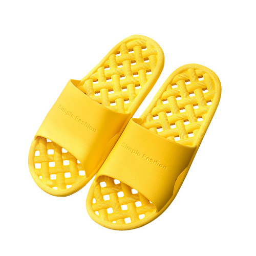 Hotel slippers wholesale bathroom leaking slippers home couple simple home bathing slippers bathroom hollow anti-slip