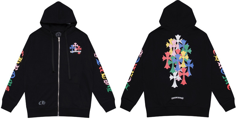 25ss正确版Chrome Hearts 克罗伈十字架连帽卫衣百搭潮流时尚批发|undefined