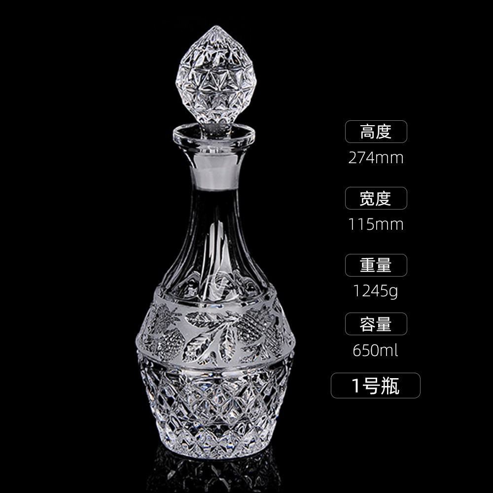 Botellas de vino de cristal transfronterizas directas de fábrica botellas de whisky europeas botellas de licores extranjeros botellas de vino blanco XO