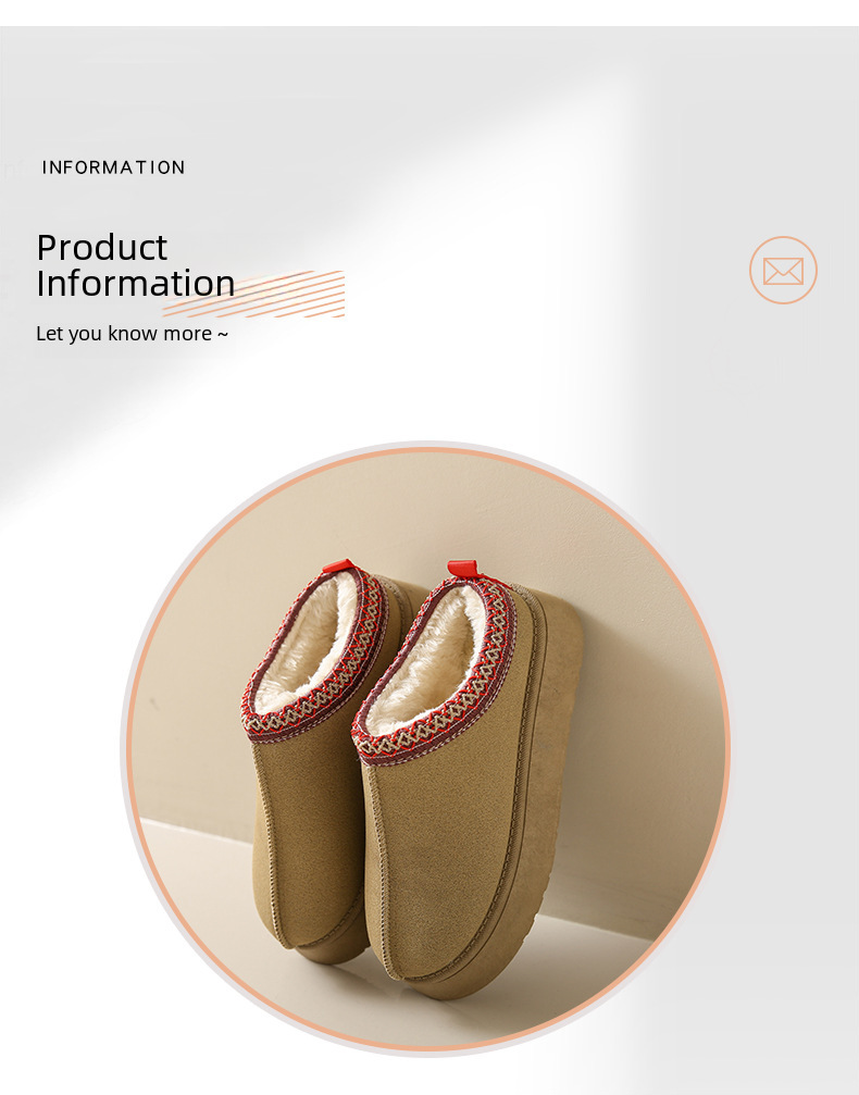 Winter new cashmere warm thick bottom heelless Baotuo hair half slipper cotton shoes_voghion.com