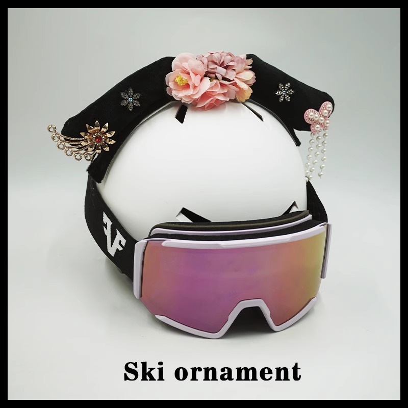 Cute Detachable Ski Helmet Decoration Electric Motorcycle Helmet Accessories