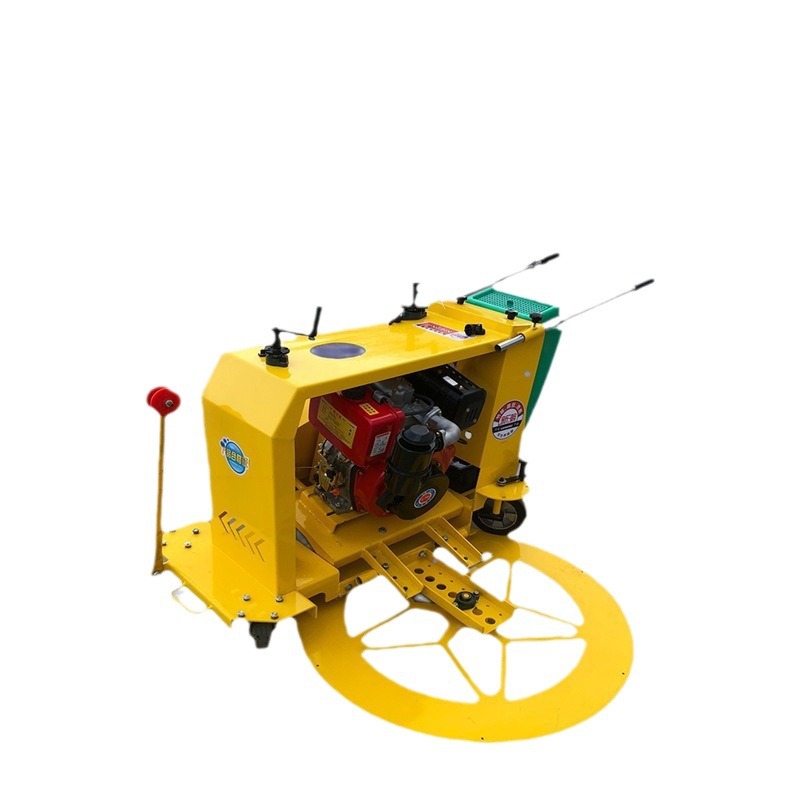 Máquina de corte de tierra circular perimetral de pozo de bajo consumo de energía auto-empurrando máquina de corte de redondeo de mano máquina de corte de cubierta de pozo de hormigón