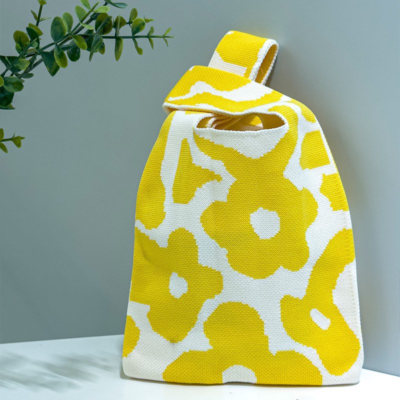 新款户外百搭针织托特包网红手办包包手机收纳包包ins女士手提包