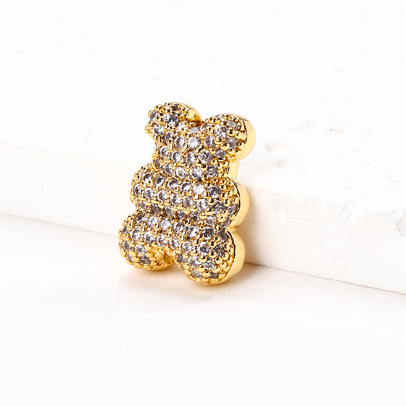 Cute Animal Copper Inlay Zircon Charms display picture 4