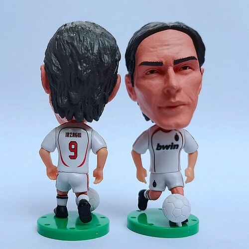 AC Milan Kaka Martini Nesta Inzaghi Anchenotti Baggio Silva model doll ornaments