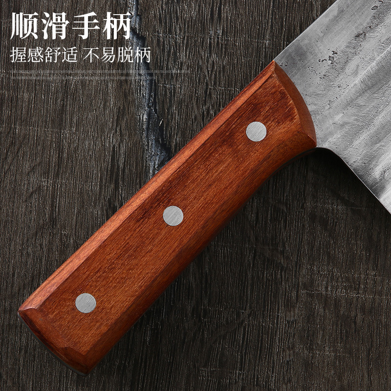 Cuchillo de cocina cuchillo de cocina forjado a mano cuchillo de cocina cuchillo de corte de hueso cuchillo de cocina de madera sólida antideslizante cuchillo de cocina