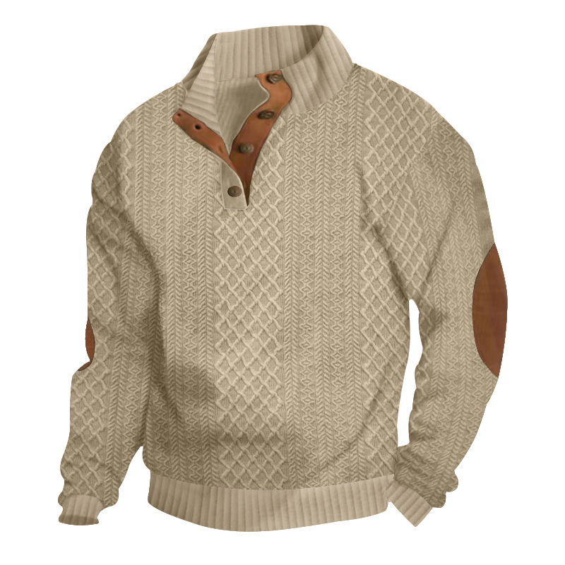 ​​Men's Casual Hoodie With Anime Embroidery - Stylish Streetwear Pullover, Soft & Comfortable Long Sleeve Sweatshirt​​_viptrois.com