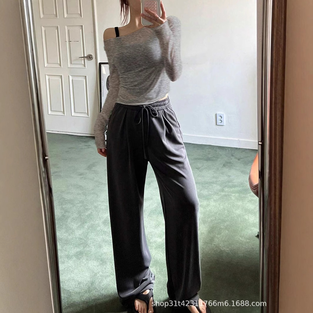 Ins Amazon Independent Station Hot Selling Cat Ears Directional Shoulder Slim Women's T-Shirt