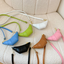 韩版男女童单肩包时尚纯色创意牛角造型小孩斜挎包新款外贸儿童包