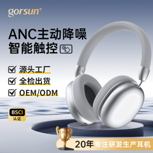 Touch-Controlled Dual-Feedback Active Noise Reduction Headset Fast Charging Anc Wireless Bluetooth Headset Suitable for Apple 2025