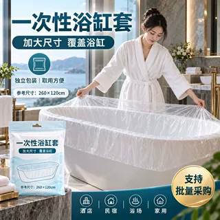 加大一次性泡澡袋加厚浴缸套木桶洗澡袋子塑料袋民宿旅行独立包装