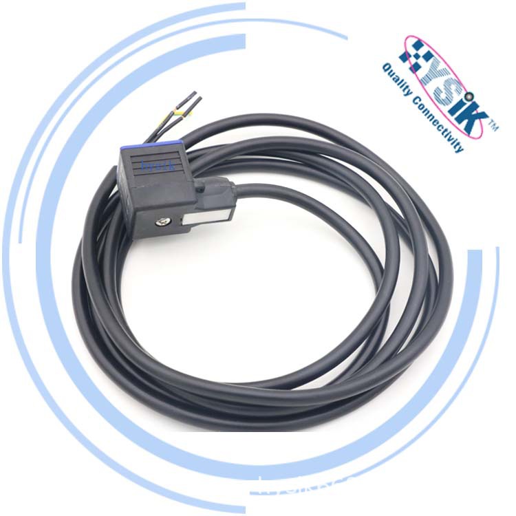 符合EN175301-803技术标准 A/B/C型电磁阀注塑包胶工业连接器