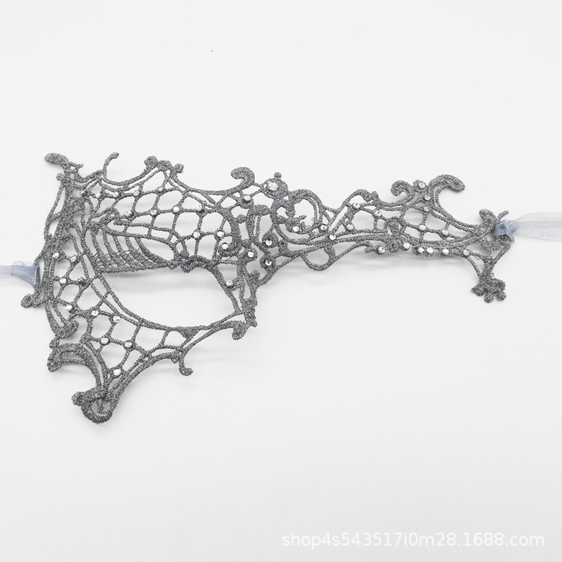 Ventas transfronterizas de encaje sexy de un solo ojo máscara de media cara fiesta máscara de ojos sexy espectáculo de cine y televisión accesorios de vestuario