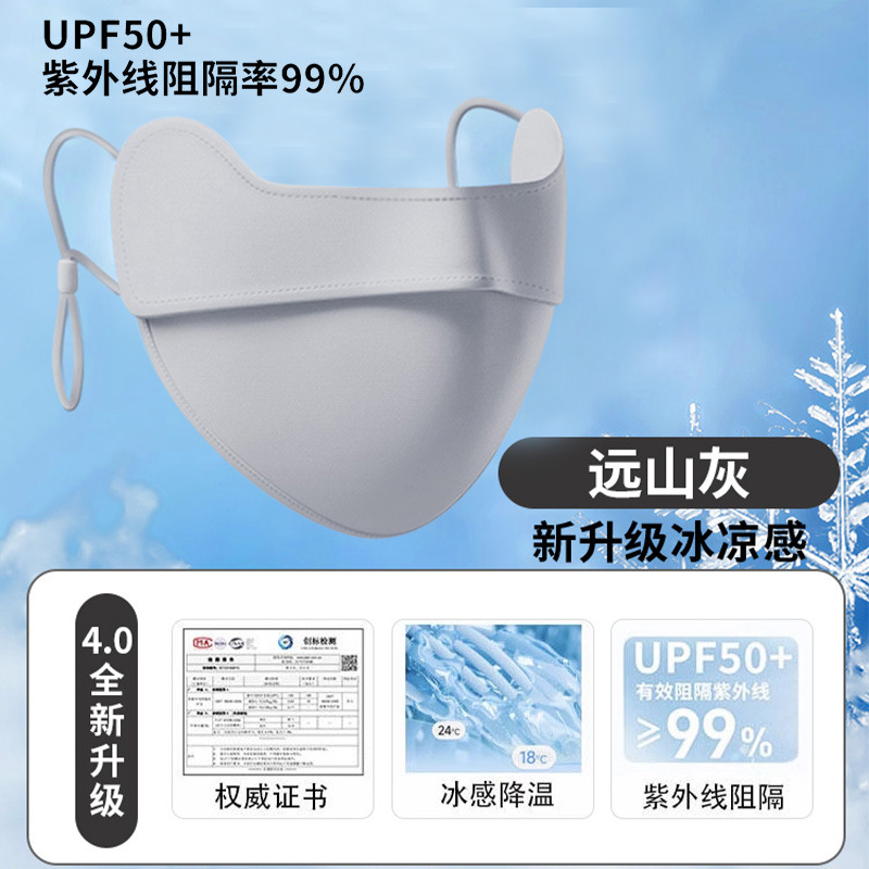Máscara solar máscara solar de cara completa máscara solar anti-ultravioleta máscara solar ventilada para mujeres máscara solar al aire libre