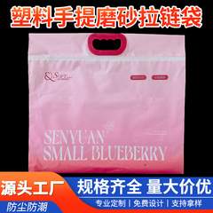 プラスチック包装袋手提げ袋手提げ袋フロストジッパー袋服装包装袋