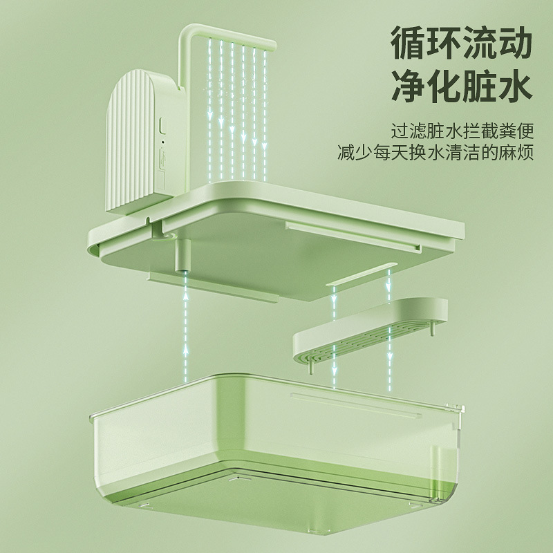 鳥用クロスボーダーオウム用品、多機能バスタブ、鳥用バスルーム、黒鳳牡丹鳥かご、外付けオウムバスボックス|undefined