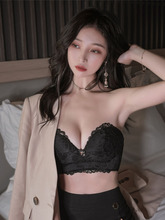 Lace Bra Top Spicy Girl Sexy Solid Lace Top跨境专供代发