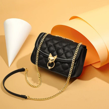 Новая женская сумка из натуральной кожи 2025, двухслойная стеганая сумка на цепочке из воловьей кожи, женская сумка через плечо, женская сумка