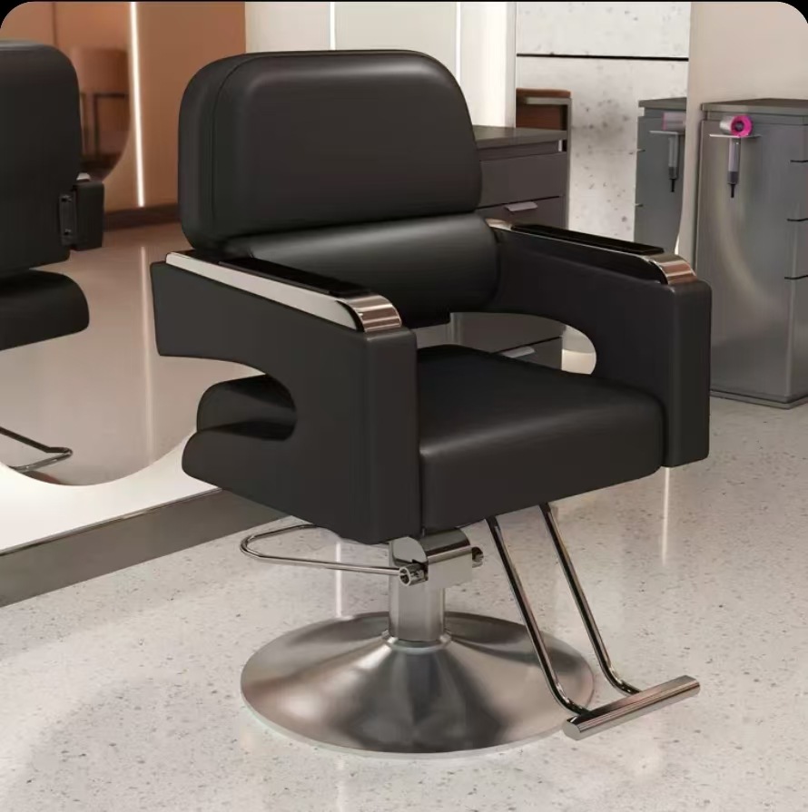 Sillón de peluquería, sillón de salón moderno, sillón de peluquería sencillo, sillón para cortar el pelo, sillón especial para permanente y tinte de salón, sillón de salón de belleza, uso comercial de alta gama.