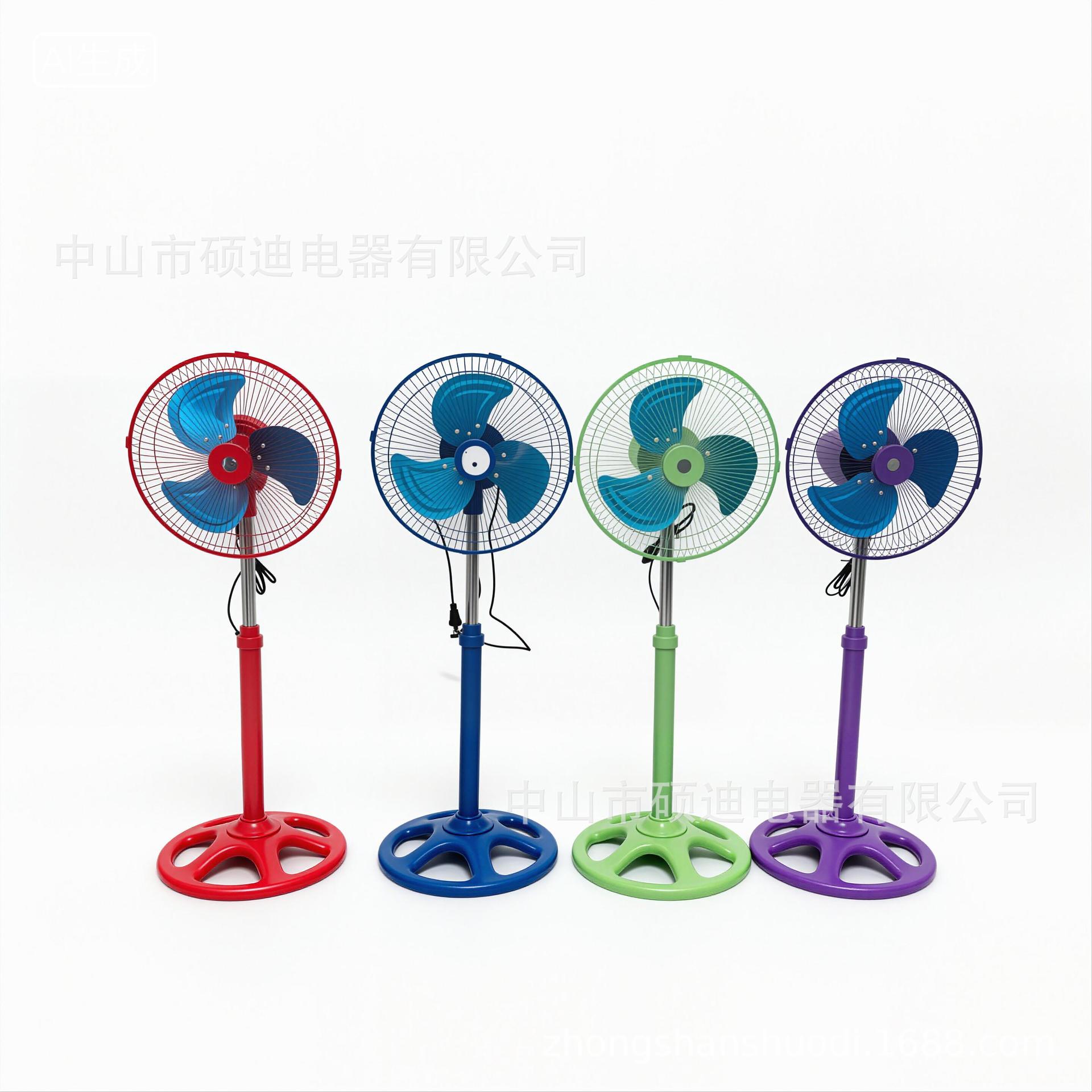 Ventilador de piso de 12 pulgadas, 110V, oscilante vertical, eléctrico, modelo superventas transfronterizo con gran flujo de aire, precio mayorista OEM de fábrica. image 1