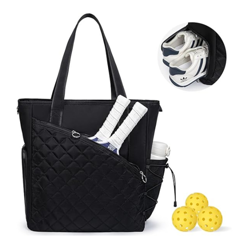 Nuevo bolso de tenis transfronterizo, bolso de pelota, 3 - 4 raquetas con compartimiento de zapatos y bolsillo húmedo