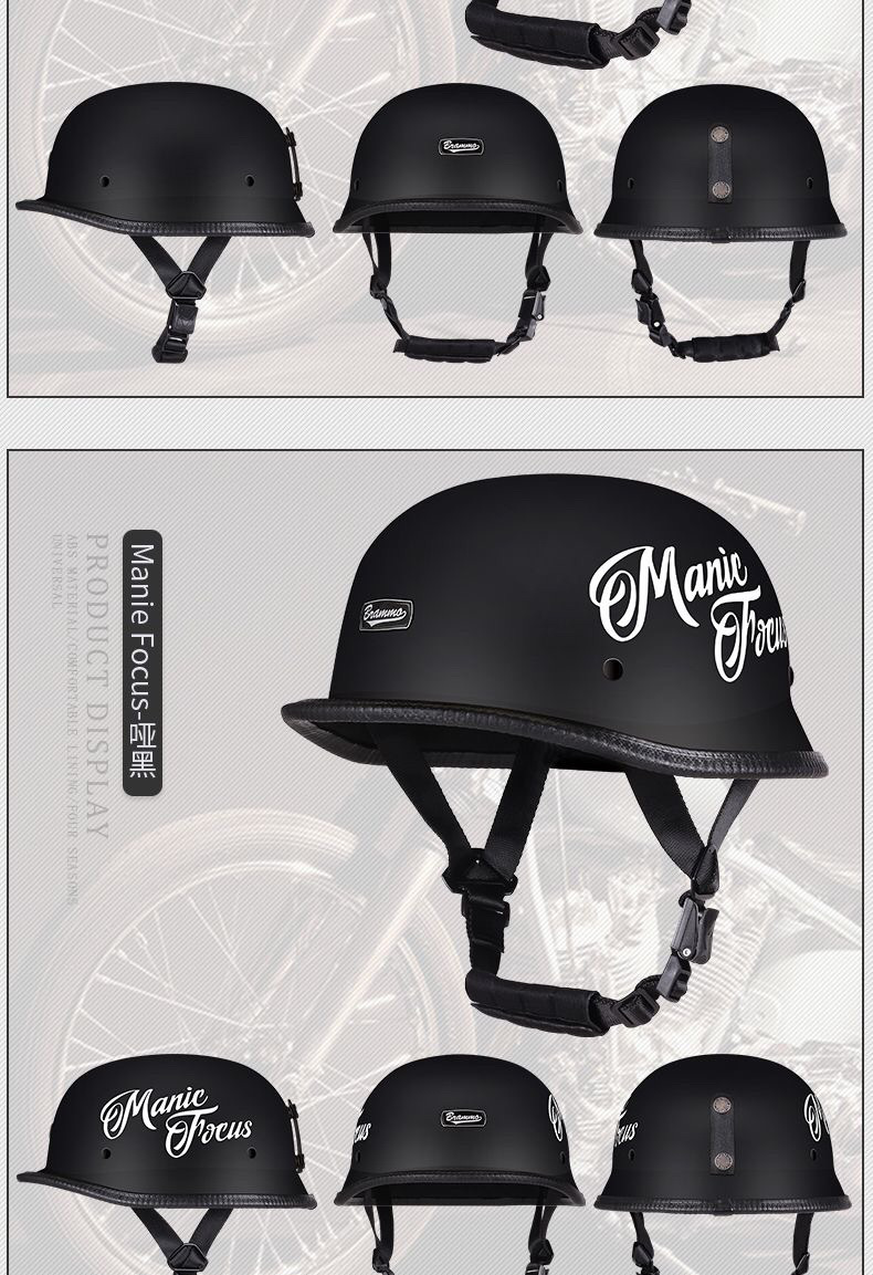 New National Standard 3C Certified Electric Vehicle Helmet German Retro Lightweight Summer Breathable Sunshade Electric Vehicle Safety Helmet