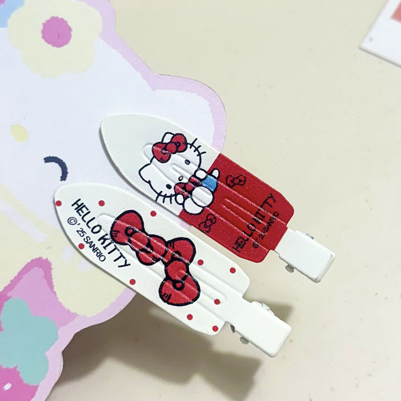 Sweet And Cute Cat Seamless Hairpin Side Clip Versatile Girl Heartbroken Hairpin Kidsren's Duckbill Clip Cartoon Headwear