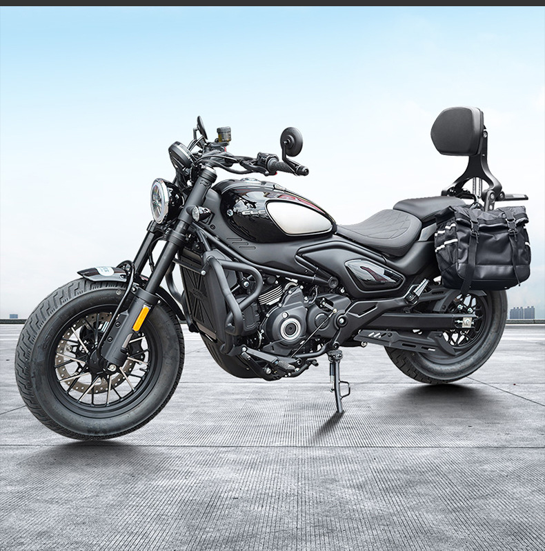 Suitable for Cfmoto 550Clc Bumper Folding Backrest Quick-Release Side Bag Rear Backrest Passenger Backrest Rear Rack Modification