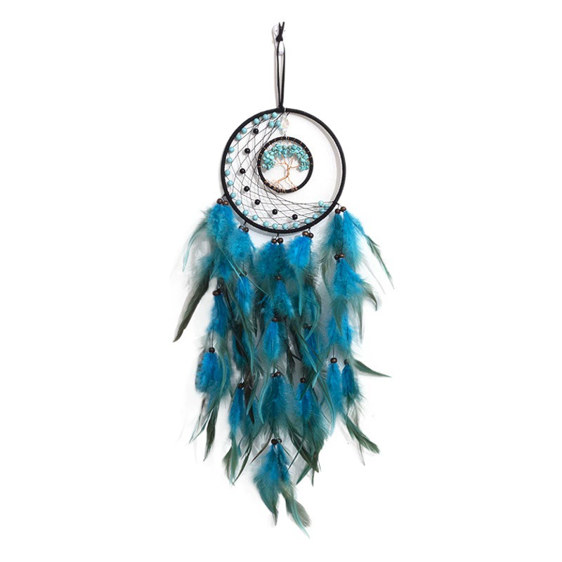 Мечтатели ручной работы трансграничное Дерево жизни перо украшение дома Ловец снов настенное украшение комнаты Ловец снов