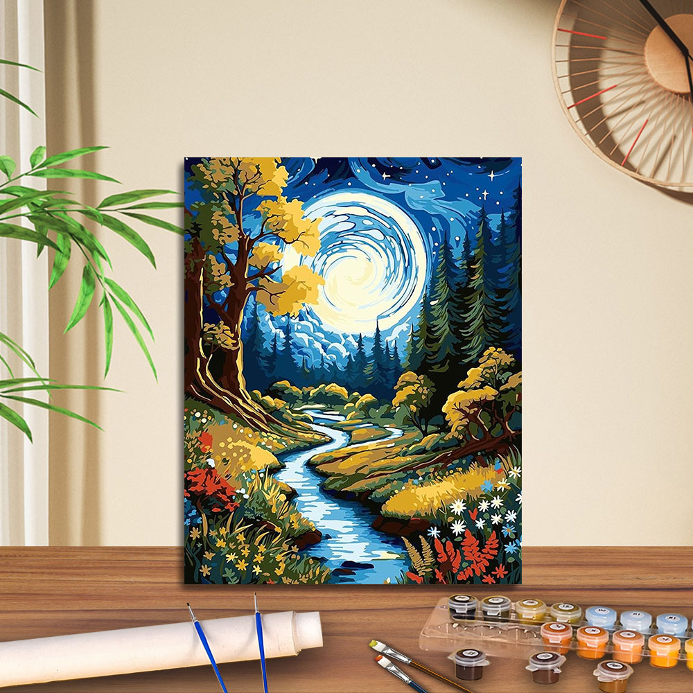 Transfronterizo jitdiy agente de pintura al óleo digital fabricantes al por mayor puestos de pintura al óleo artesanal pintura decorativa Amazon relleno de color